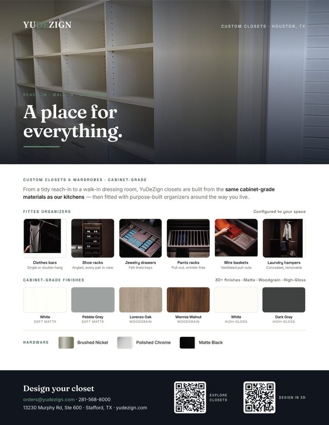 Custom Closets Flyer cover