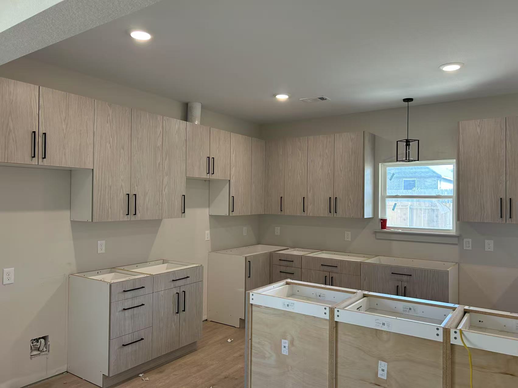 Wood look Kitchen Cabinets