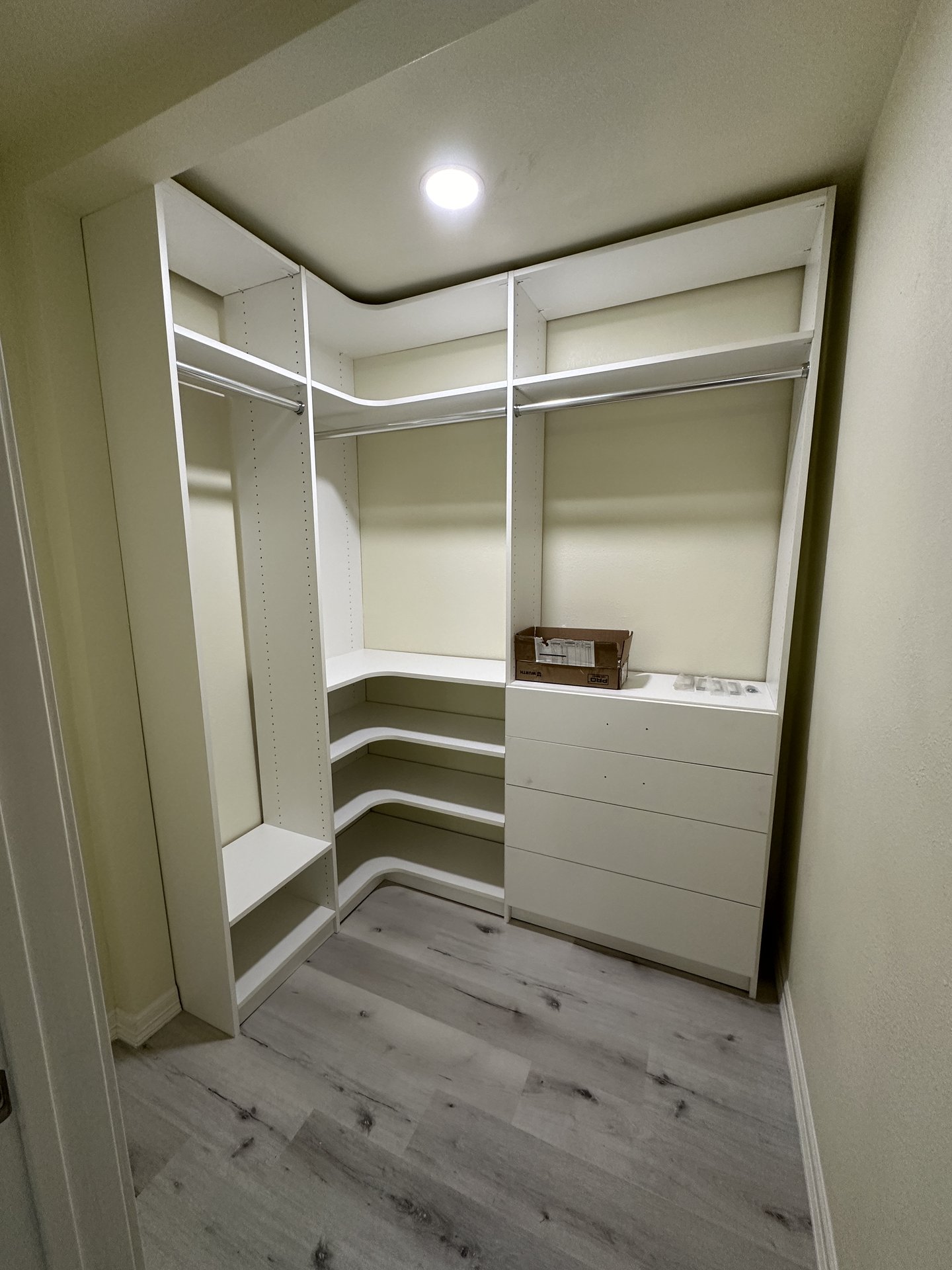 White Walk-In Build
